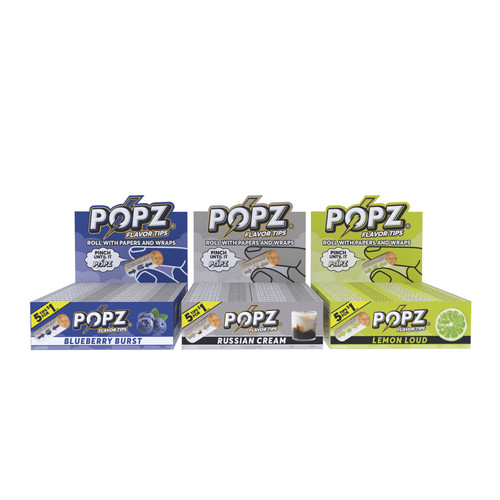 Popz filter paper - tips, spiral