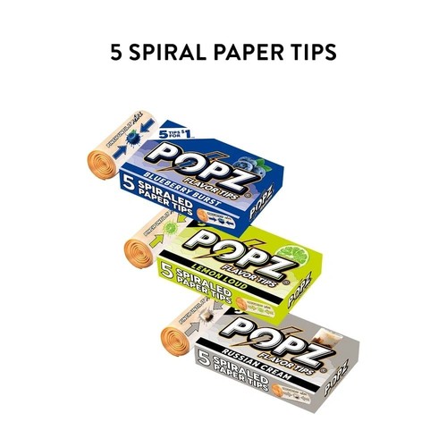 Popz spiral paper tips display - spiral,